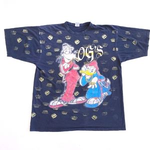Goofy & Donald Duck Graphic Double Sided Cotton T-shirt, Size 3XL